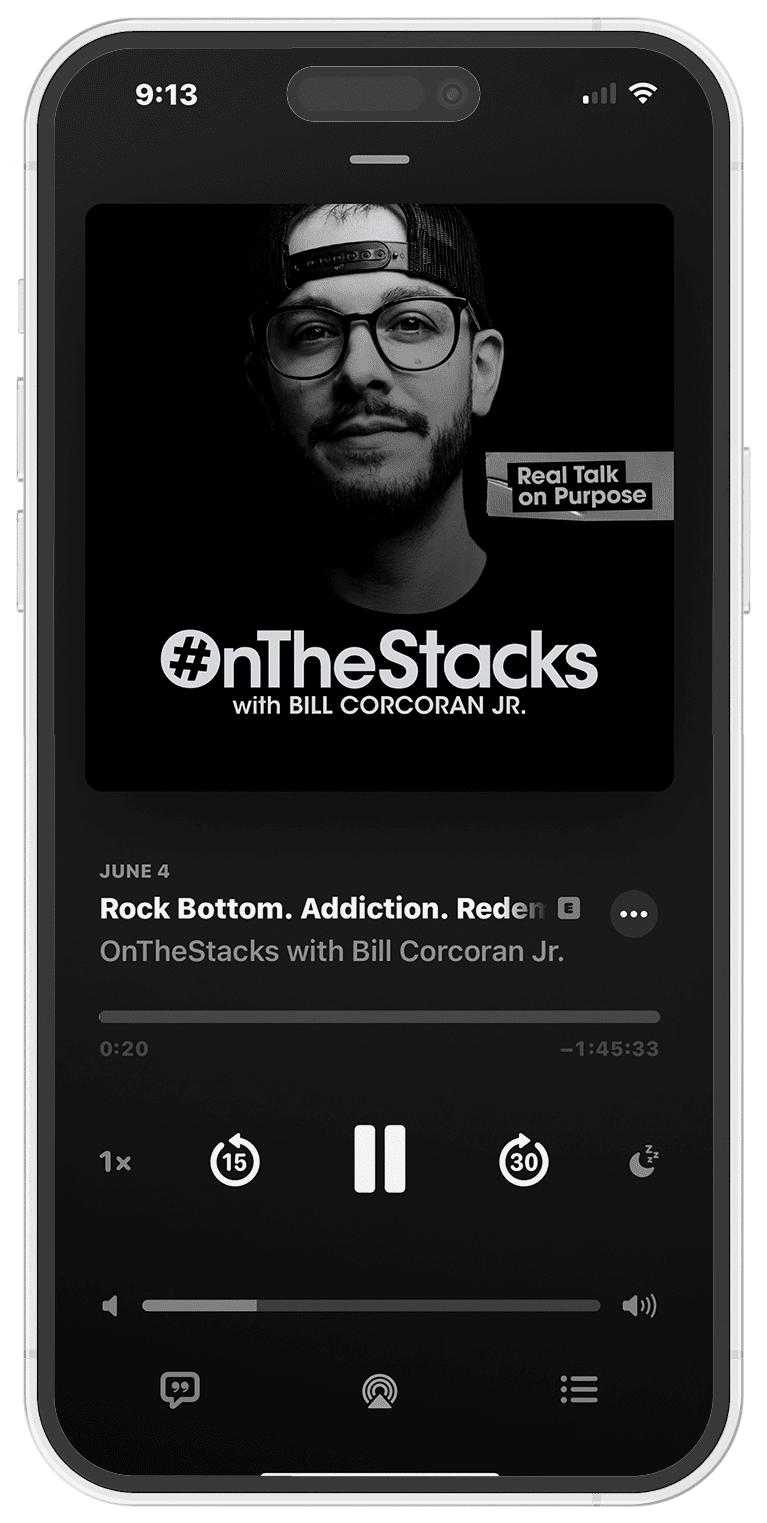 OnTheStacks podcast on iphone